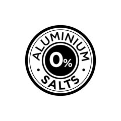 0% ALUMINIUM SALT SIGN