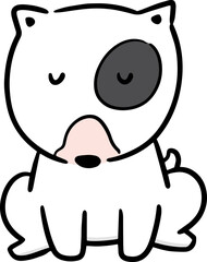 Illustration of bull terrier
