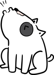 Illustration of bull terrier
