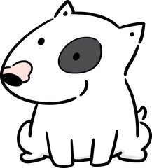 Illustration of bull terrier
