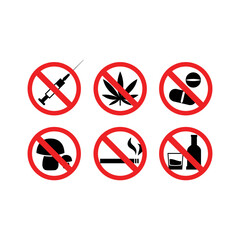 No drugs sign