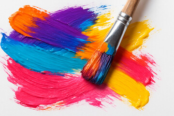 Fototapeta premium brush and paint