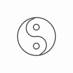 yin yang symbol icon sign vector