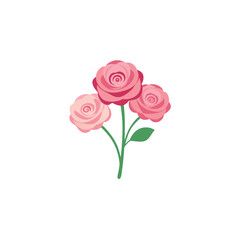 Fototapeta premium Watercolor Ranunculus Flower Botanical Painting Vector Illustration Line Art Vector illustration
