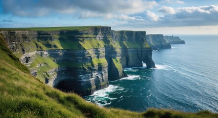 Breathtaking Landscape At The Cliffs Of Moher