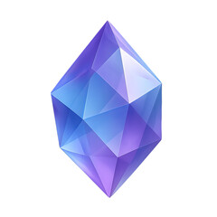 Floating Geometric Crystal Design with Simple Shapes and Colors