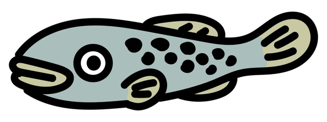 鮎のベクターイラスト