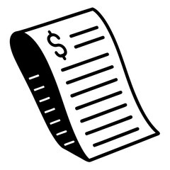 vector illustration of a paper