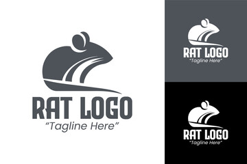 Professional Modern Rat Logo Design for Branding with Minimalist Style