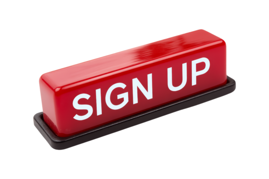 User-friendly sign-up interface - Powered by Adobe