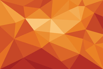 Fototapeta premium Polygonal Orange Abstract Background with Geometric Triangle Shapes for Modern Design and Art