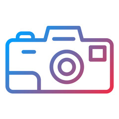 Camera line icon style