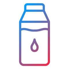 Milk line icon style