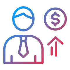 Financial Advisor line icon style