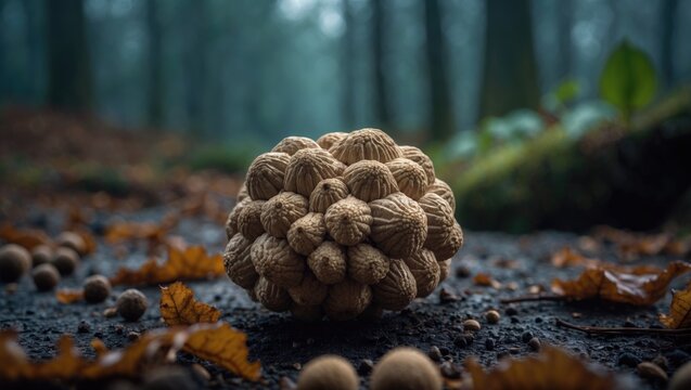 A beautiful photo of overripe truffle at the local nature reserve.