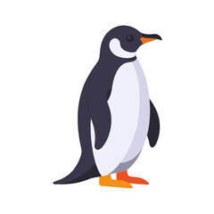 Obraz premium Cute Cartoon Penguin Standing Illustration