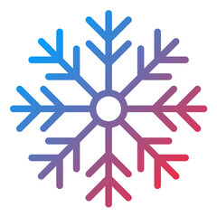Snowflake Line Icon Style