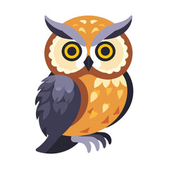Fototapeta premium Cute Cartoon Owl Illustration Design