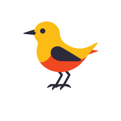Obraz premium Colorful Bird Icon Illustration