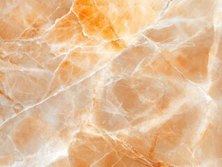 Fototapeta premium Elegant orange marble texture with natural veining and intricate patterns found in a stone quarry