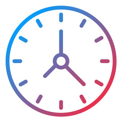 Clock Line Icon Style