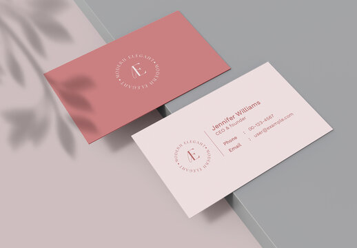 Modern and Minimal Business Card Layout