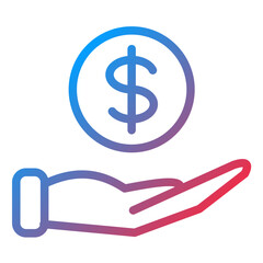 Salary Line Icon Style