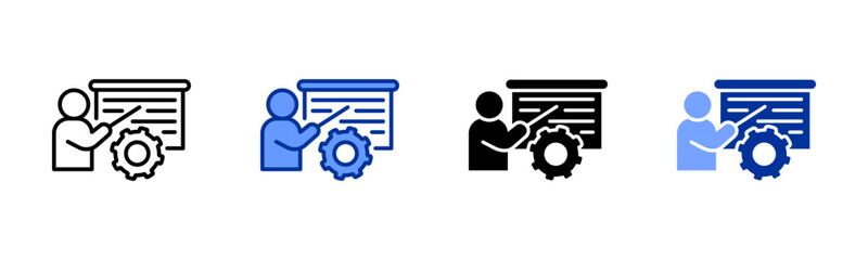 Lesson icon sheet multiple style collection