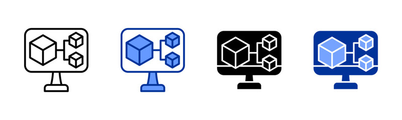 Obraz premium Module icon sheet multiple style collection