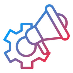 Marketing Solution Line Icon Style