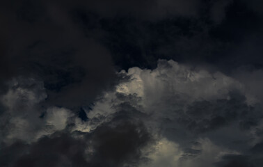Cloud storm sky dark rain lightning thunder stormy typhoon nature light scene rainy atmosphere...