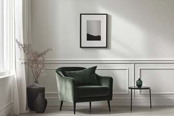 A modern and minimalist living room