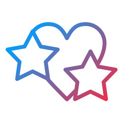 Obraz premium Favorite Line Icon Style