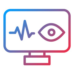 Monitoring Line Icon Style