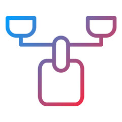Balance Line Icon Style