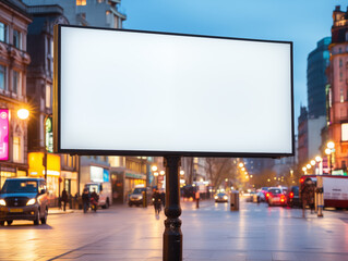 Blank Poster Frame on Commercial Street
