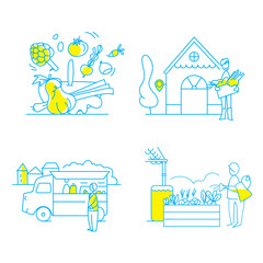 dessin de presse au trait pour illustrer des articles sur le sujet de l'économie d'énergie, protection des ressources naturelles, réduction des factures, écologie, protection de la planète, modifiable