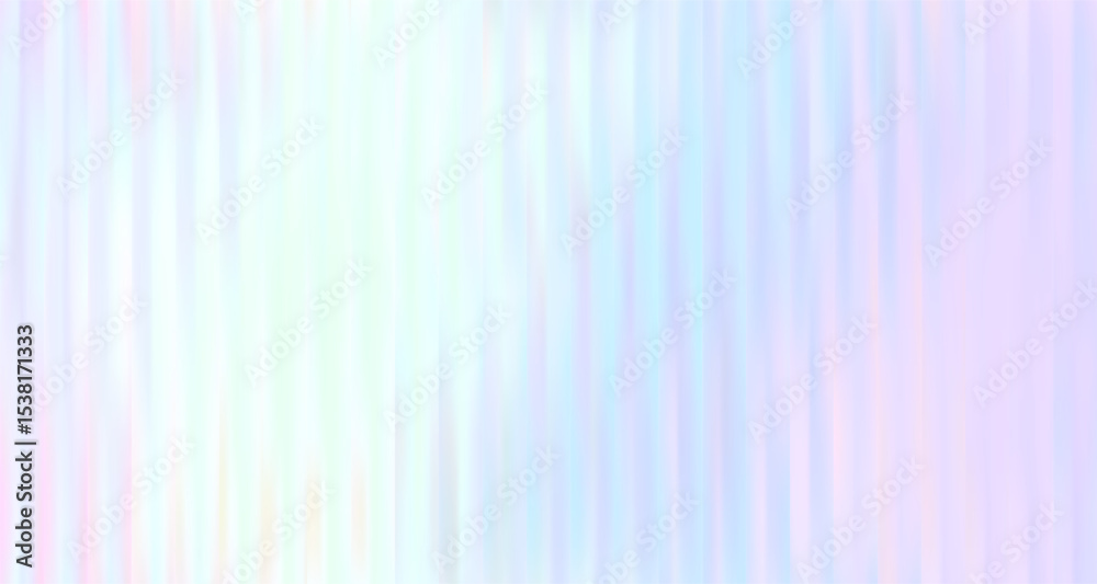 Poster vector abstract colorful blurred holographic gradient background. vertical ribbed glass texture. pas
