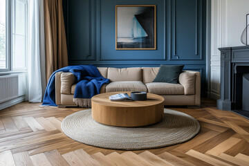 A modern and minimalist living room