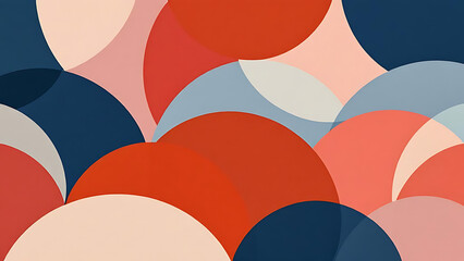 Colorful Abstract Minimalist Wave Pattern