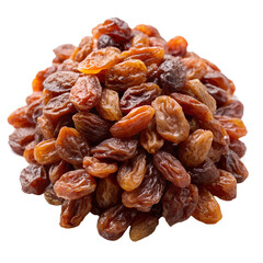 Obraz premium raisins bunch without shadow clean on transparent background