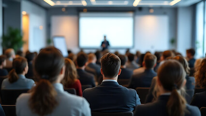 Fototapeta premium Corporate Workshop With Seated Attendees