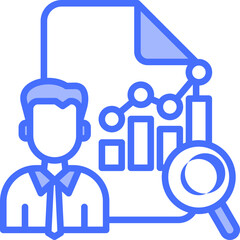 Obraz premium Talent Analytics solid icon