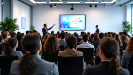 Indoor Seminar with Engaged Participants