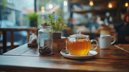 Cozy Cafe Ambiance Real Aesthetic Wallpaper Background for Relaxation