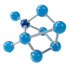 Obraz premium 3D Molecular Structure: Science, Chemistry, Atom, Molecule, Research, Technology, Medical, Pharmaceutical, Engineering
