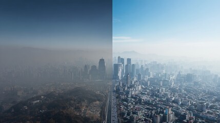 Comparison of Clean Air Environment and Polluted Air Environment in an Urban Setting During Daylight