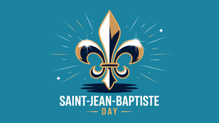 Elegant Fleur de Lis Symbol for Saint Jean Baptiste Day Celebration © Safu Ra