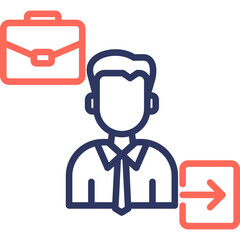 Internal Job line color icon © shelineline