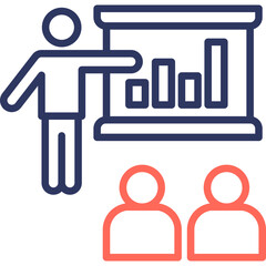 Meeting line color icon